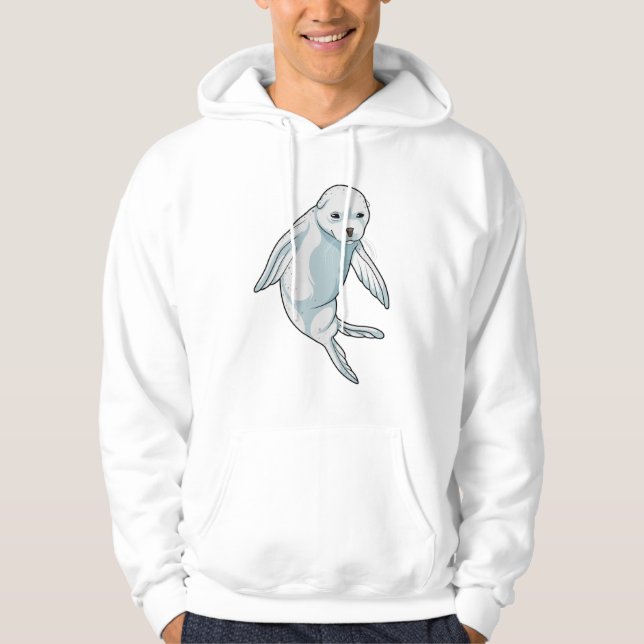 Siegel im Schwimmen Hoodie (Vorderseite)