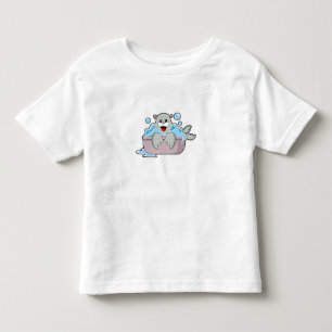 Siegel in der Badewanne Kleinkind T-shirt