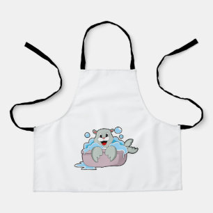 Siegel in der Badewanne Schürze