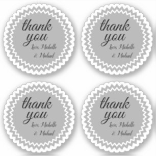 Siegel inspirierte anerkennende "danken Ihnen" Aufkleber