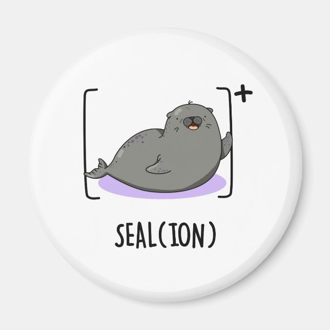 Siegel Ion Funny Sea Lion Pub Magnet (Vorne)