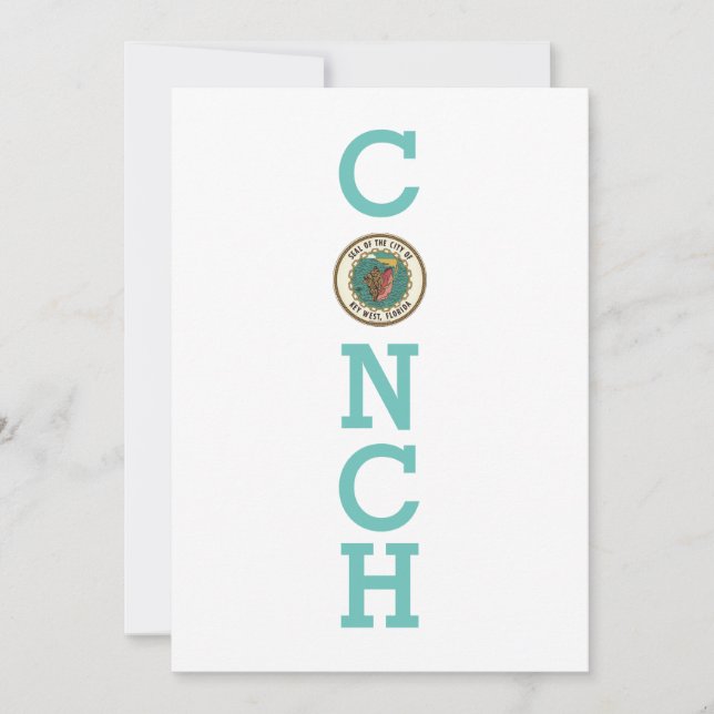 Siegel Key West, Florida Einladung (Vorderseite)