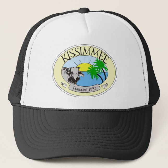 Siegel Kissimmee, Florida Truckerkappe (Vorderseite)