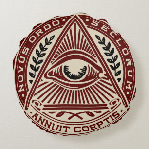 Siegel-Kopfkissen des Kongresses Rundes Kissen