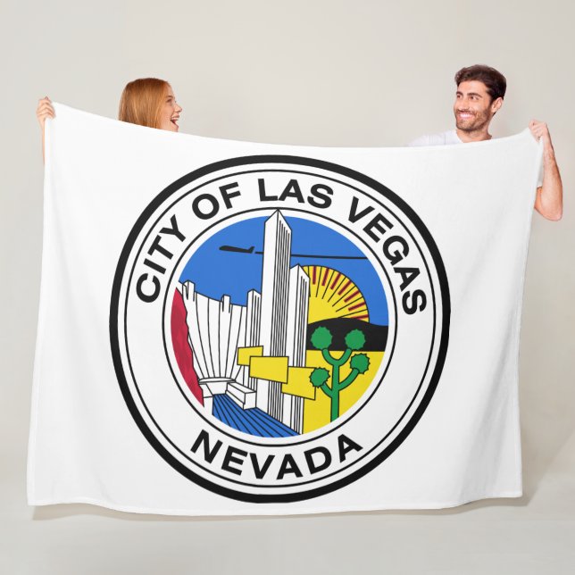 Siegel Las Vegas (Nevada) Fleecedecke (Beispiel)