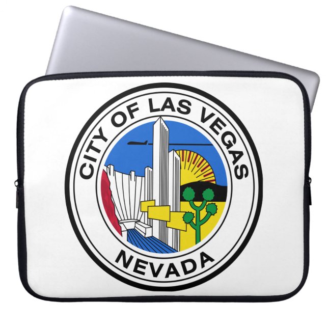 Siegel Las Vegas (Nevada) Laptopschutzhülle (Vorderseite)