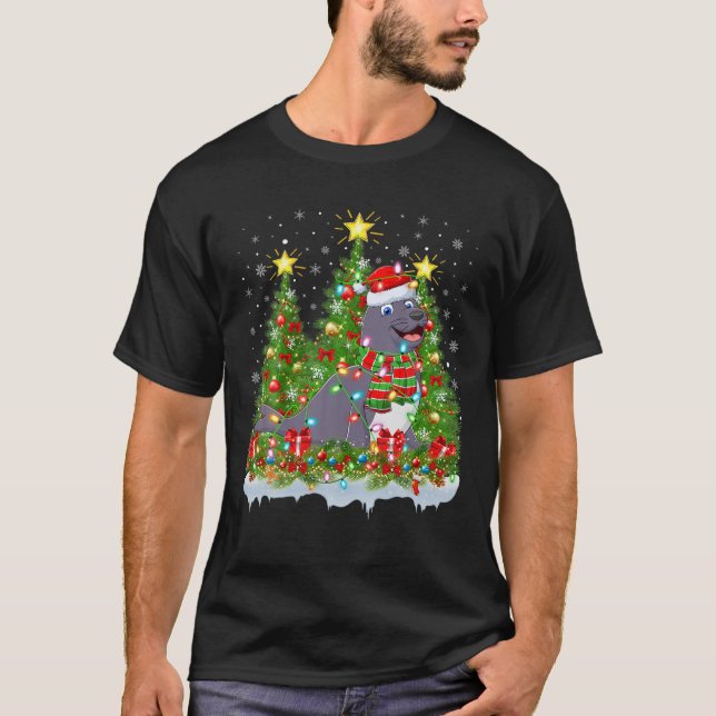 Siegel Lighting Xmas Tree Lover Funny Siegel Weihn T-Shirt (Vorderseite)