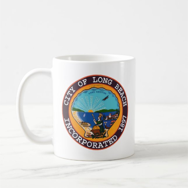 Siegel Long Beach, Kalifornien Kaffeetasse (Links)