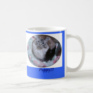 Siegel-Luchs Mitted Ragdoll Katze, Mohnblume!!! Kaffeetasse