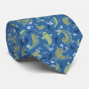 Siegel Marine Blue Neck Tie Krawatte
