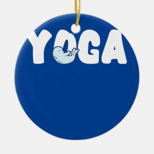 Siegel Meer Wasser Yoga Meer Tier Meeres Säugetier Keramik Ornament