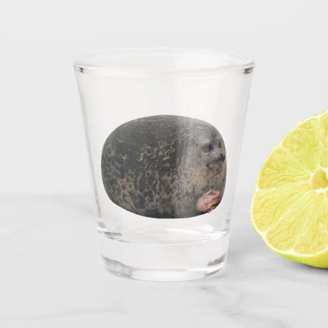 Siegel Meme Schnapsglas (Vorderseite)