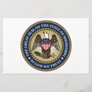 Siegel Mississippi (US-Staat) Briefpapier