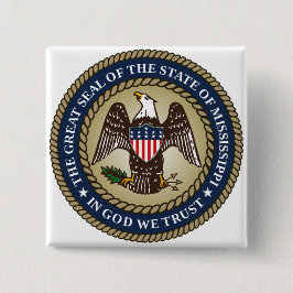 Siegel Mississippi (US-Staat) Button