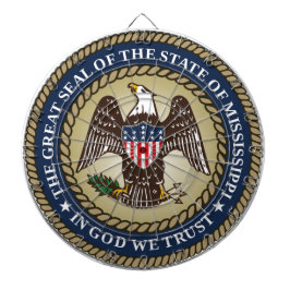 Siegel Mississippi (US-Staat) Dartscheibe