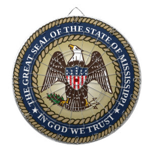 Siegel Mississippi (US-Staat) Dartscheibe