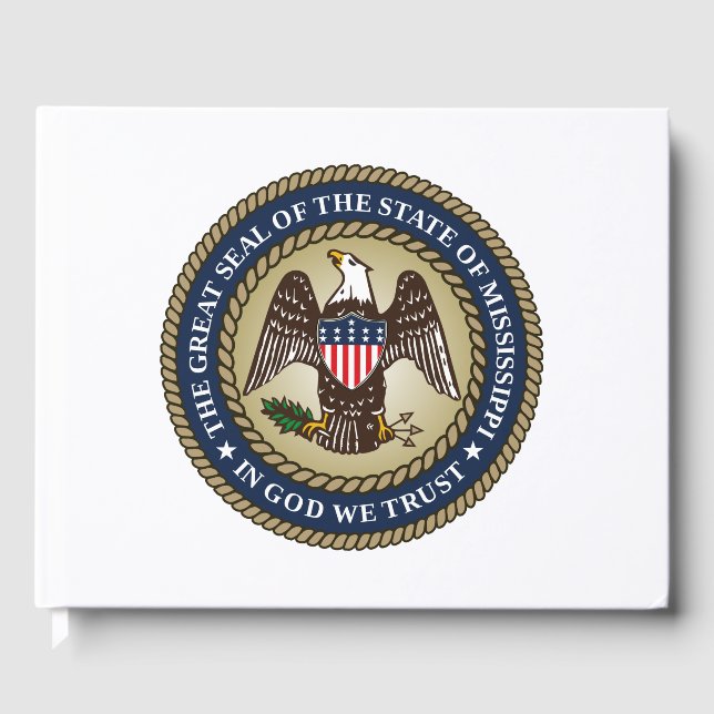 Siegel Mississippi (US-Staat) Gästebuch (Vorderseite)