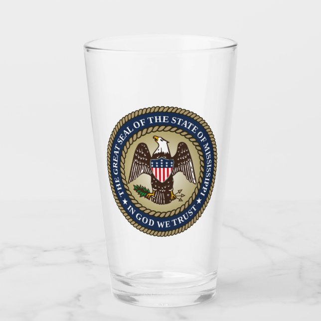 Siegel Mississippi (US-Staat) Glas (Vorderseite)