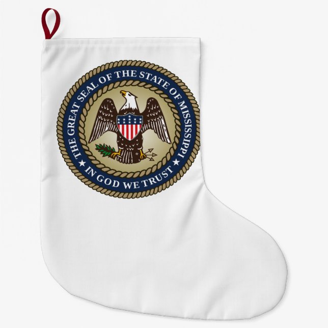 Siegel Mississippi (US-Staat) Großer Weihnachtsstrumpf (Vorderseite)