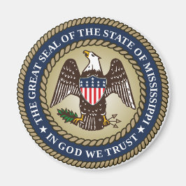 Siegel Mississippi (US-Staat) Magnet