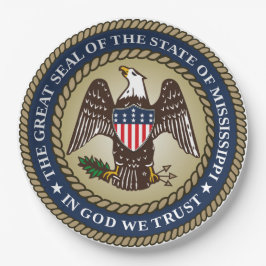 Siegel Mississippi (US-Staat) Pappteller