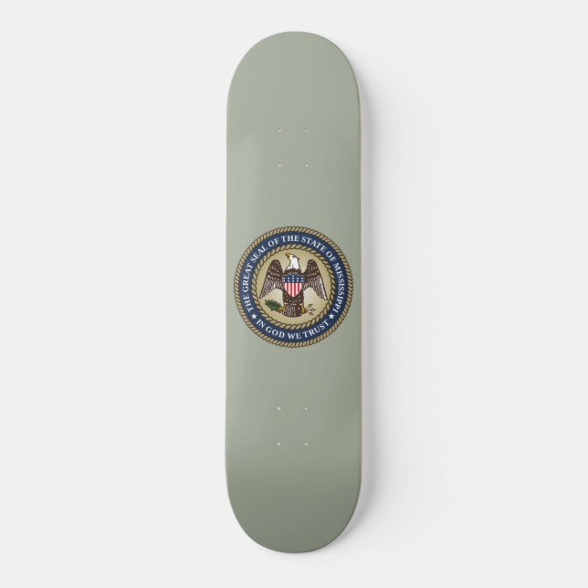 Siegel Mississippi (US-Staat) Skateboard (Vorderseite)