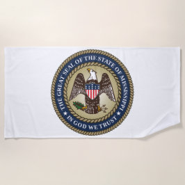 Siegel Mississippi (US-Staat) Strandtuch
