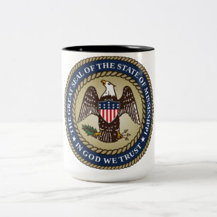 Siegel Mississippi (US-Staat) Zweifarbige Tasse