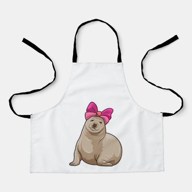 Siegel mit Band Schürze (Vorderseite)