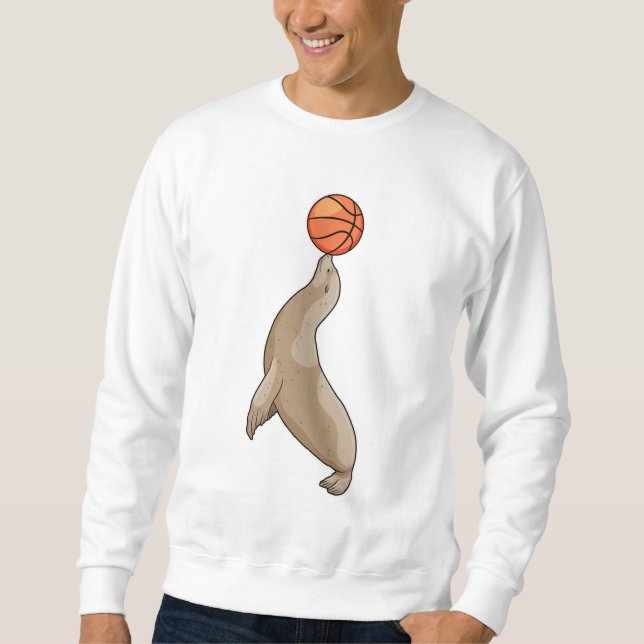 Siegel mit Basketball Sweatshirt (Vorderseite)