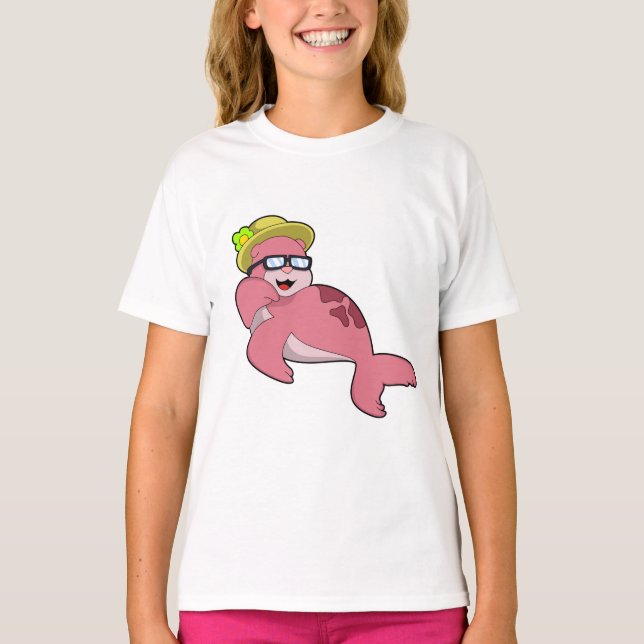 Siegel mit Brille.PNG T-Shirt (Vorderseite)