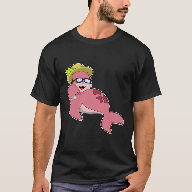 Siegel mit Brille.PNG T-Shirt (Vorderseite)