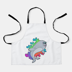 Siegel mit Brille Schürze