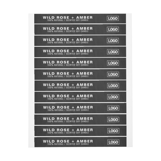 Siegel mit dem Logo-Label "dünne Kerze" (Bogen)