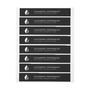 Siegel mit dem Logo-Label "dünne Kerze"