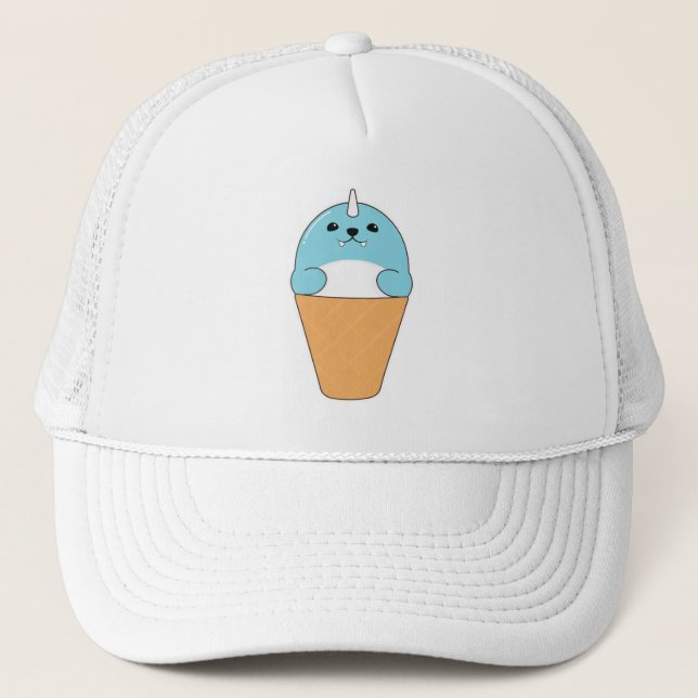 Siegel mit Eiscreme Truckerkappe (Vorderseite)