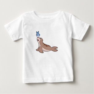 Siegel mit Fisch (2).PNG Baby T-shirt