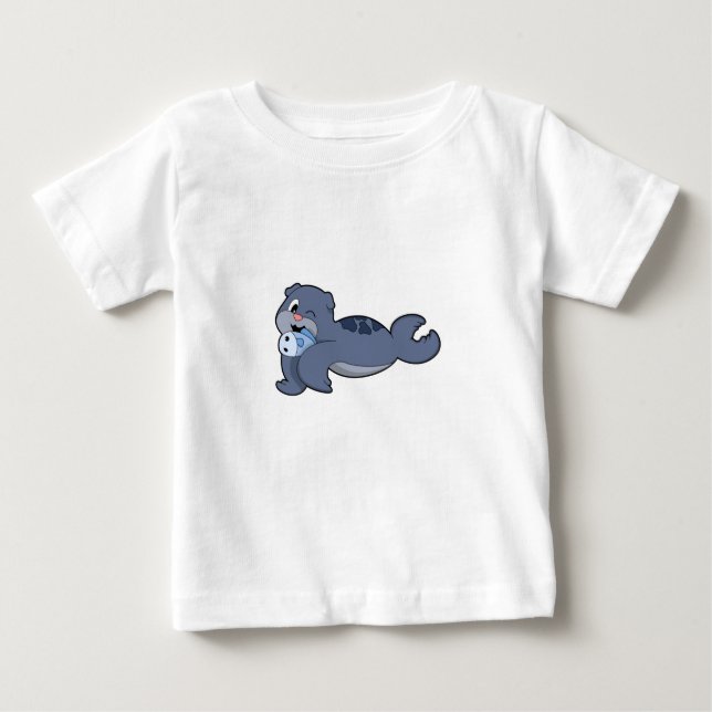 Siegel mit Fisch (3).PNG Baby T-shirt (Vorderseite)