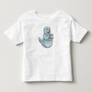 Siegel mit Fisch Kleinkind T-shirt