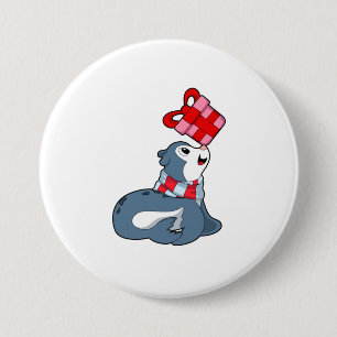 Siegel mit Geschenk Button
