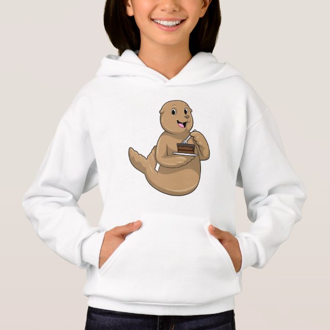 Siegel mit Kuchen Hoodie (Vorderseite)