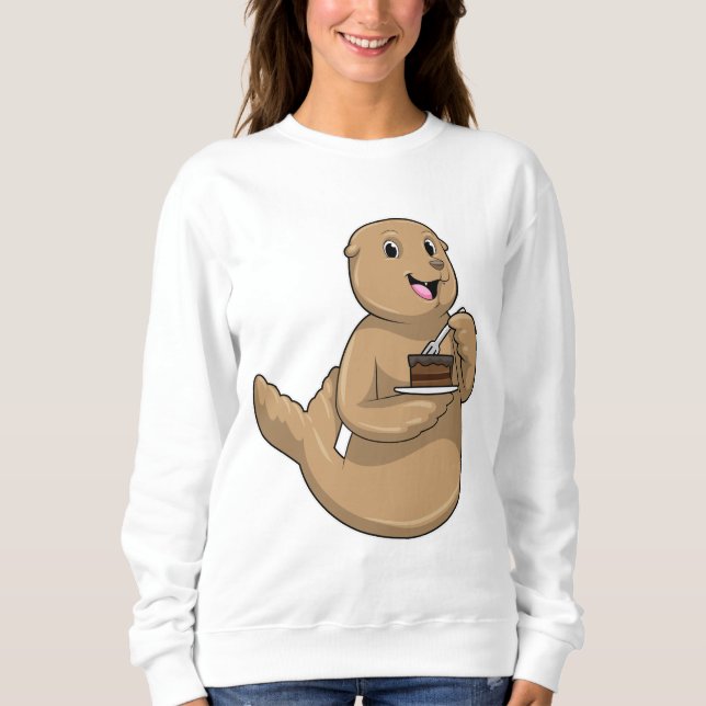 Siegel mit Kuchen Sweatshirt (Vorderseite)