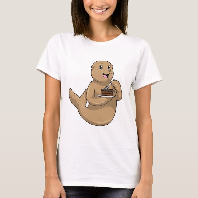 Siegel mit Kuchen T-Shirt (Vorderseite)