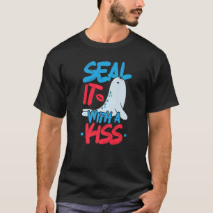 Siegel mit Kuss-Meeresbiologie T-Shirt