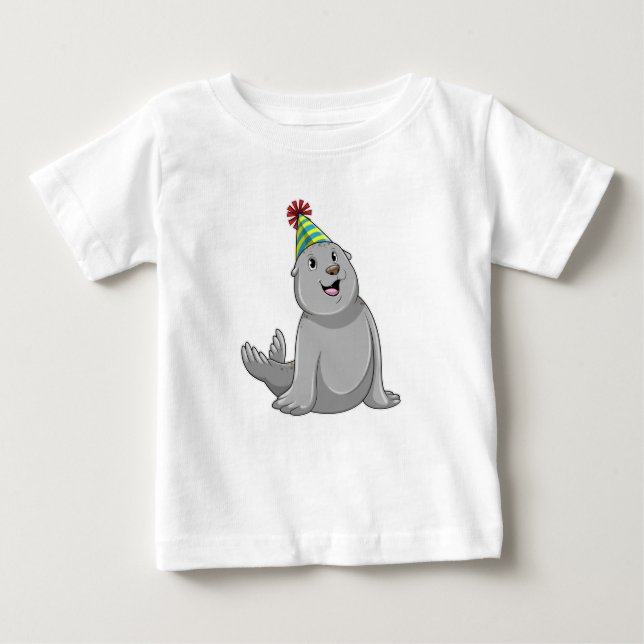 Siegel mit Party hat Party Baby T-shirt (Vorderseite)