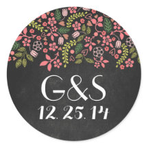 Siegel mit rustikalem Blumenkalkton