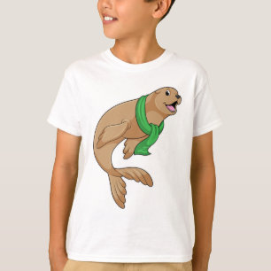 Siegel mit Scarf T-Shirt
