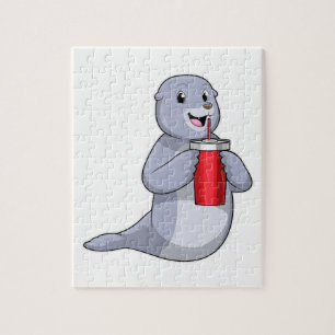 Siegel mit Trinktasse Puzzle