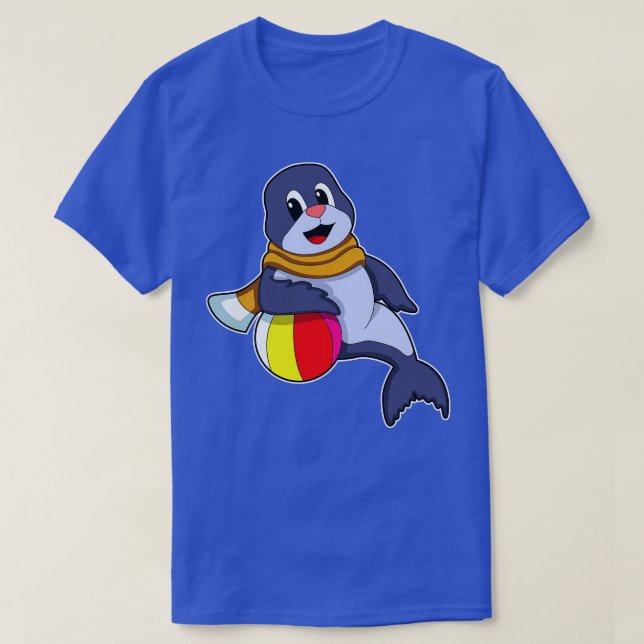 Siegel mit Wasserpolo 2 T-Shirt (Design vorne)