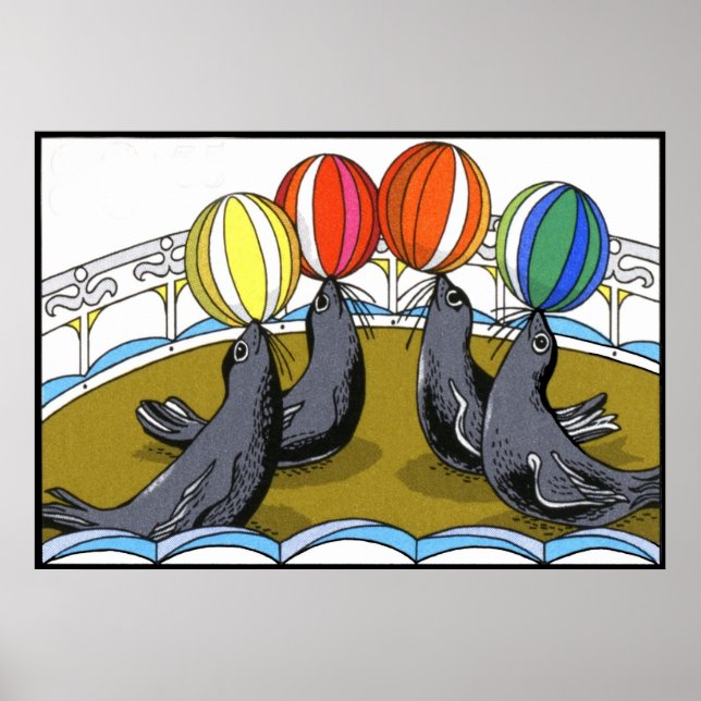 Siegel mit Zirkus (in 23 Größen) Poster (Vorne)